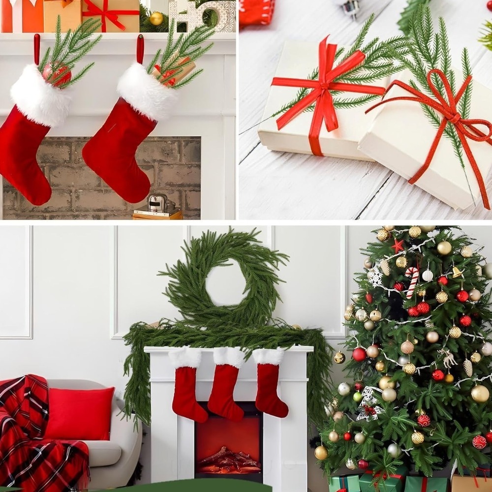 Christmas Wreath Fake - 10 pezzi di rami di pino