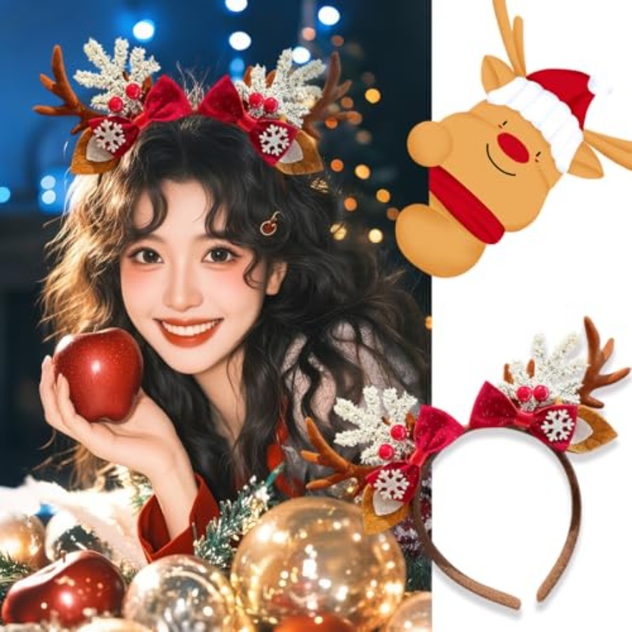 Grazioso Cerchietto Natalizio  - Reindeer Antlers Headband recensione e prezzo