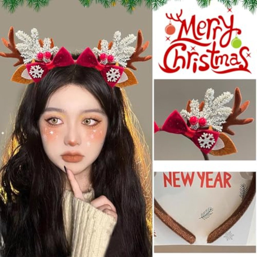 Grazioso Cerchietto Natalizio  - Reindeer Antlers Headband recensione e prezzo
