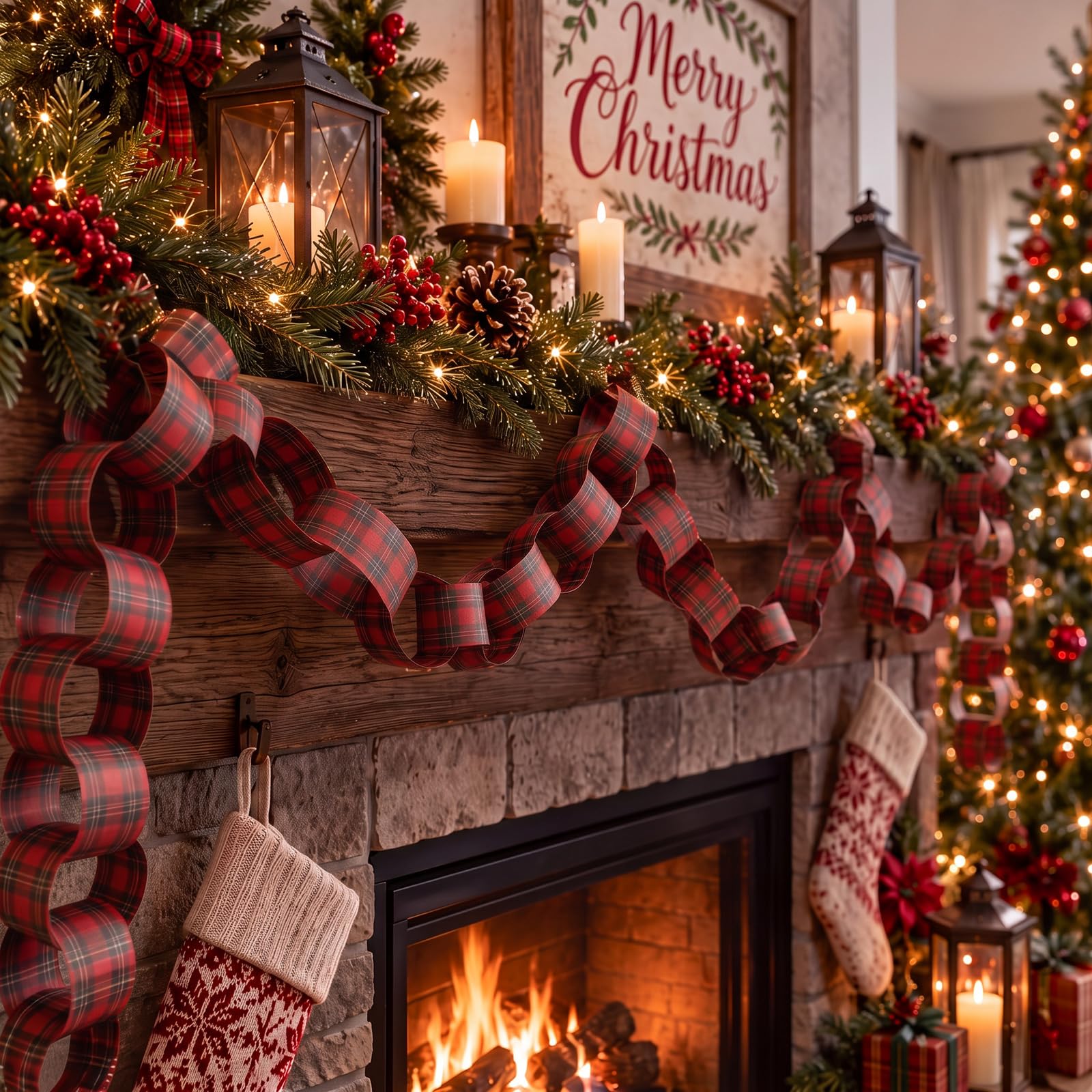Catena di Carta a Quadretti Ro - Christmas Throw Blanket recensione e prezzo