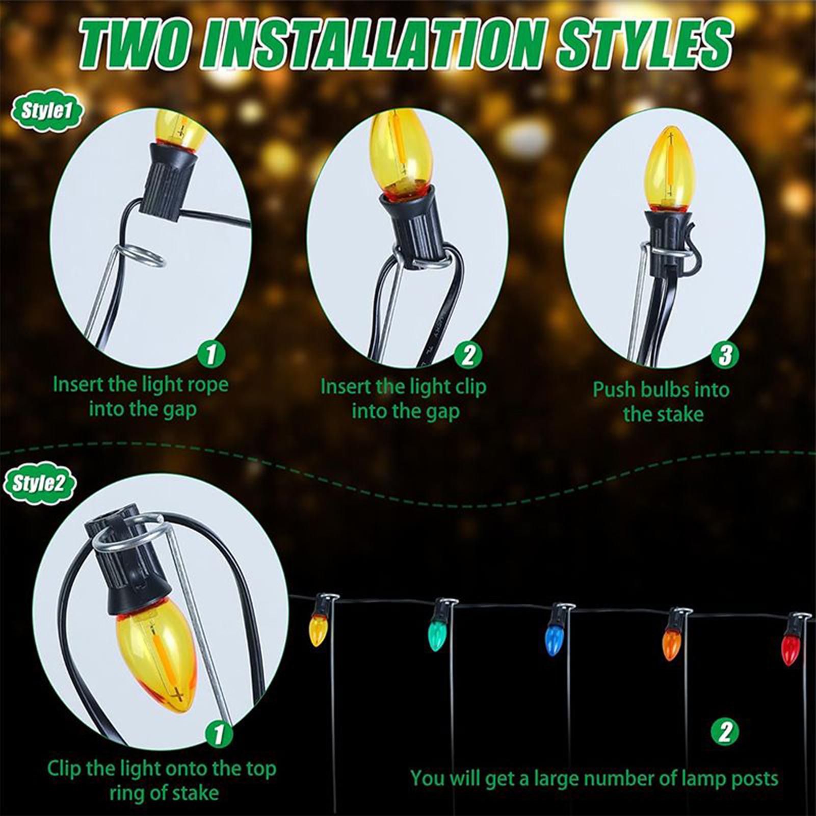 Pali luminosi natalizi Pali da - Christmas Lights Outdoor recensione e prezzo